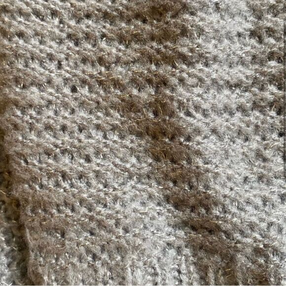 Sonoma Double Cable Cowl Neck Sweater with Metallic Threading - Picture 2 of 5